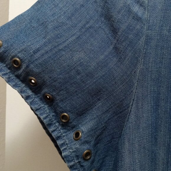 Chelsea & Theodore Denim Embroidered Dress - Picture 5 of 8